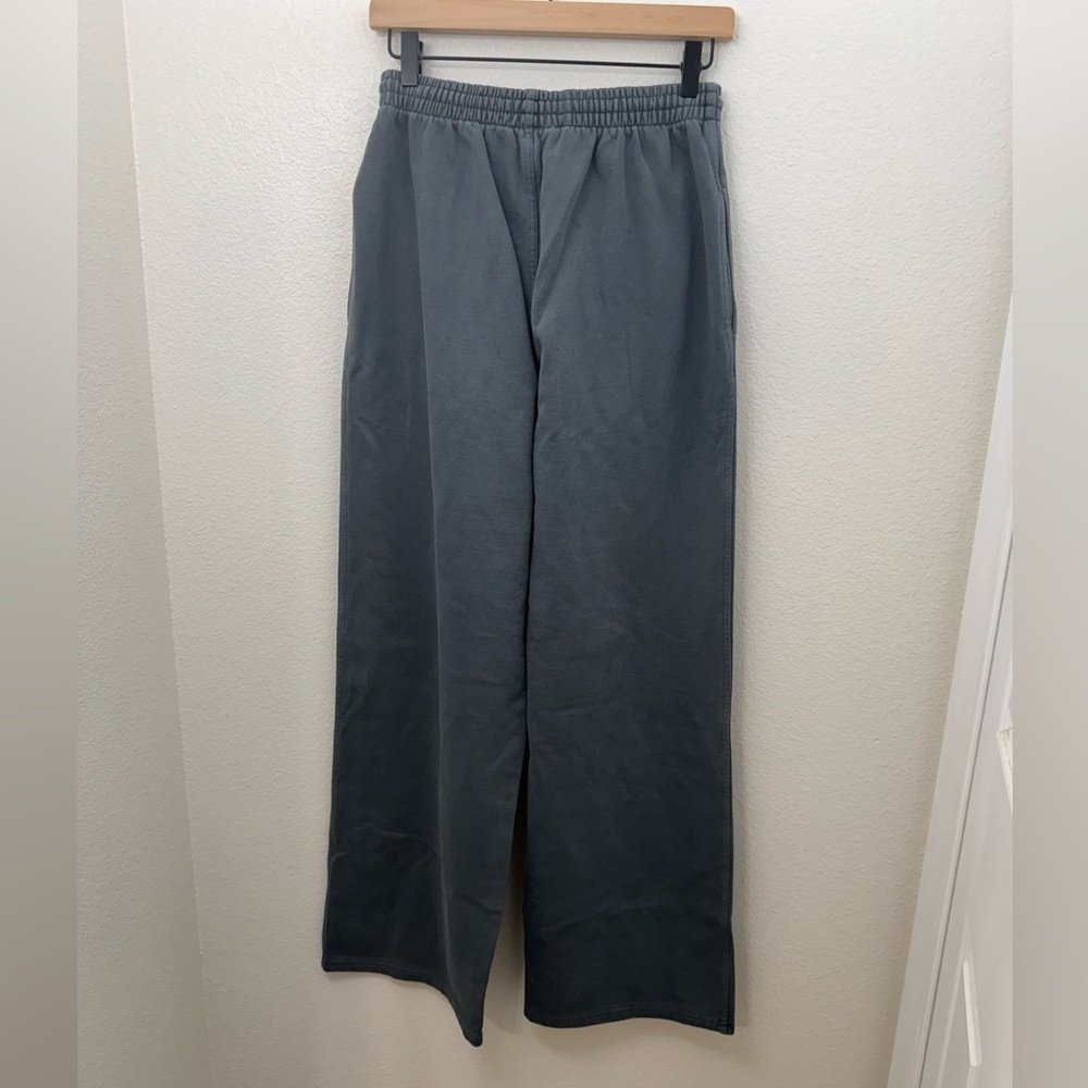 Skims Boyfriend Fleece Baggy Sweatpants Zircon Size XS Oversized - Picture 7 of 14